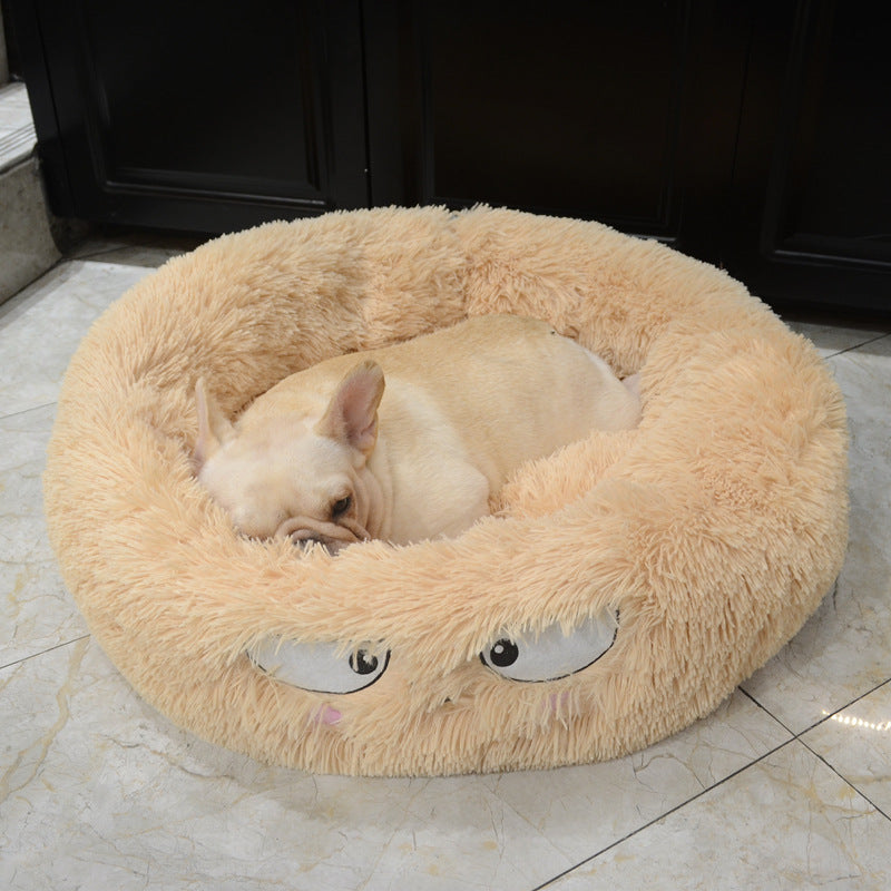 Donut bed with face